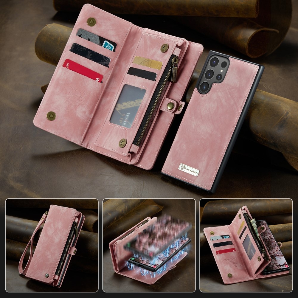 Cartera Multi-Slot Samsung Galaxy S25 Ultra Rosa