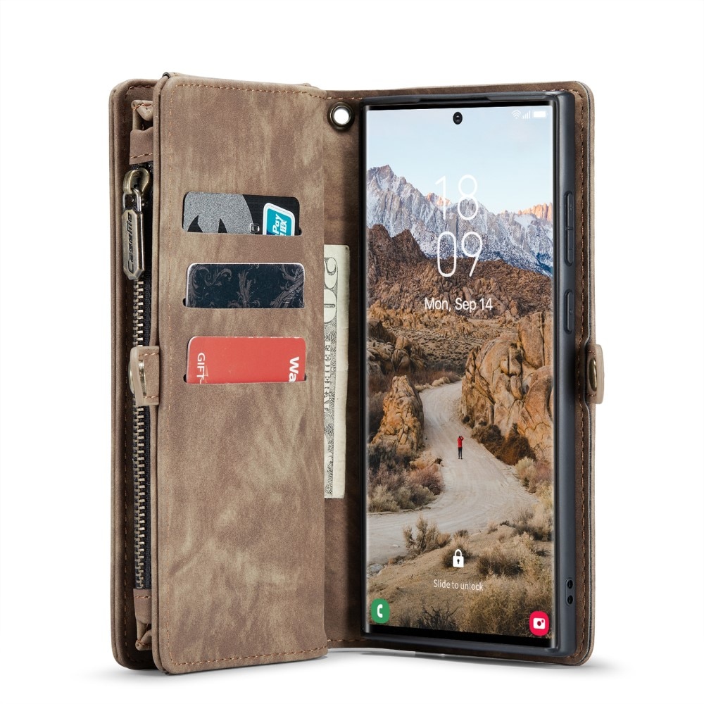 Cartera Multi-Slot Samsung Galaxy S25 Ultra Marrón