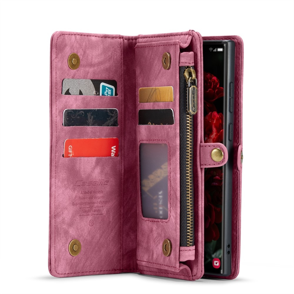Cartera Multi-Slot Samsung Galaxy S25 Ultra Rojo