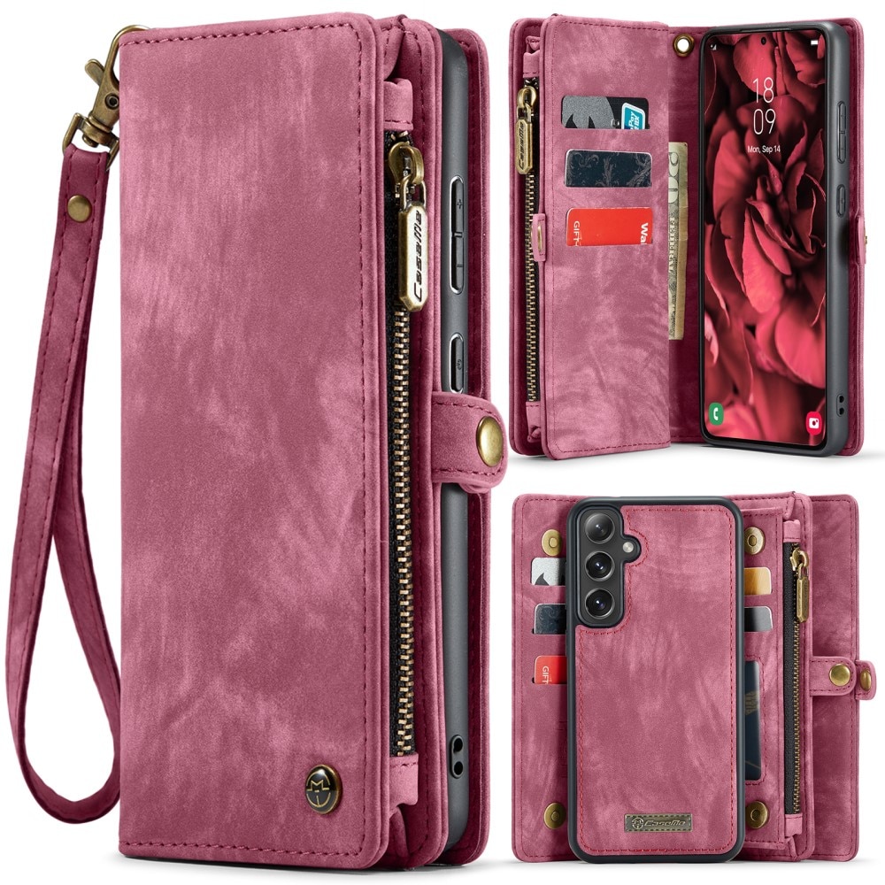 Cartera Multi-Slot Samsung Galaxy S25 Rojo