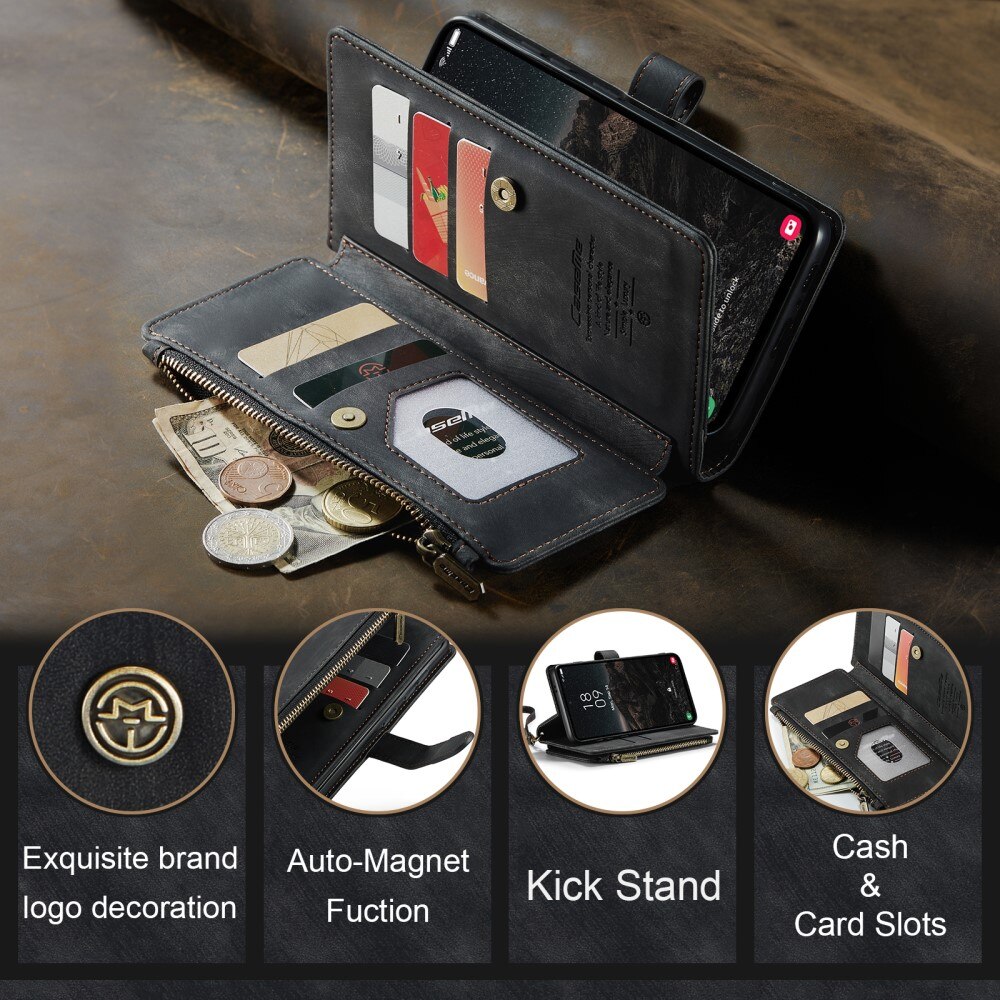 Cartera Zipper Samsung Galaxy S25 Negro