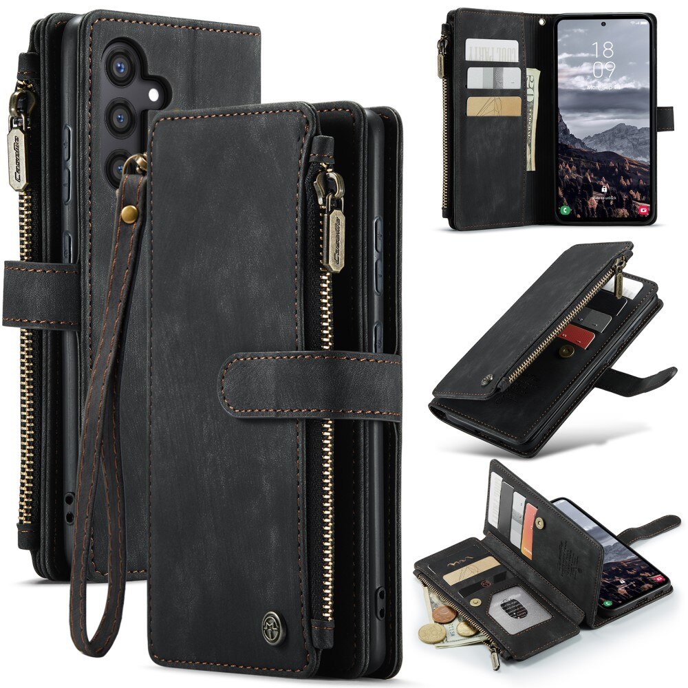 Cartera Zipper Samsung Galaxy S25 Plus Negro