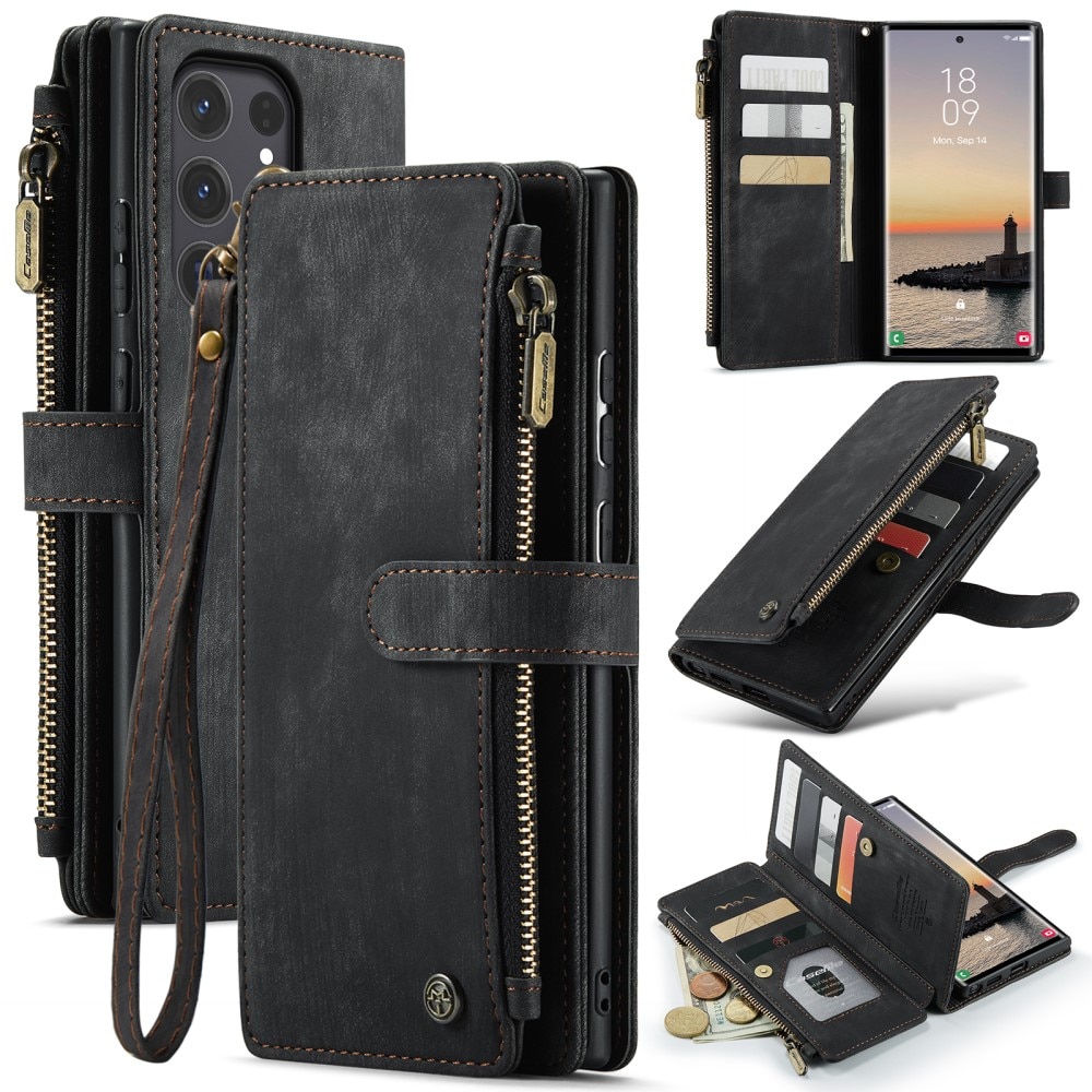 Cartera Zipper Samsung Galaxy S25 Ultra Negro