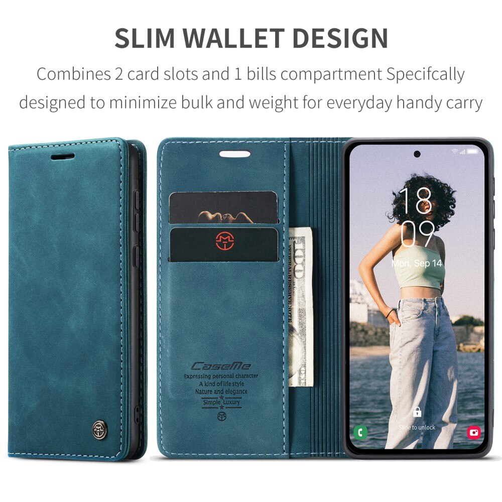 Funda delgada con solapa Samsung Galaxy A36 Azul