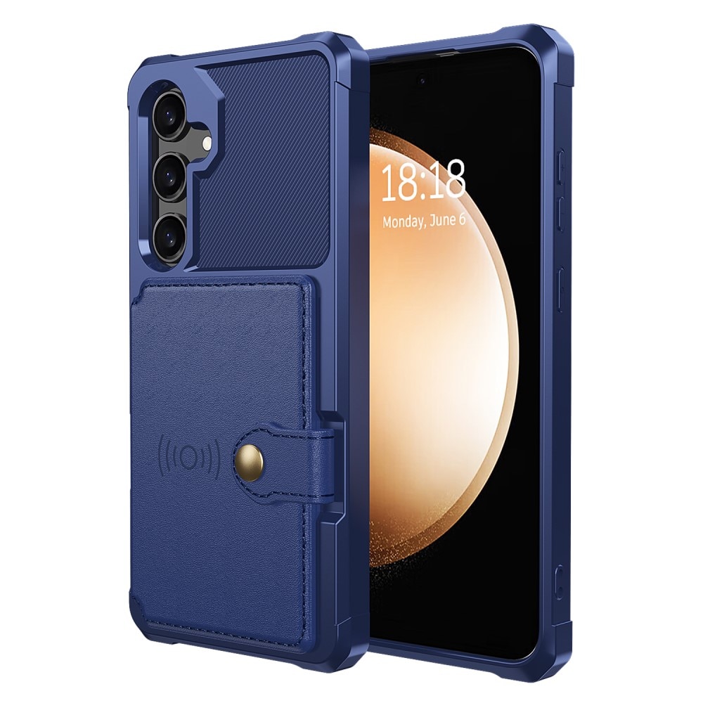 Funda con tarjetero Tough Multi-slot Samsung Galaxy S25 Plus Azul