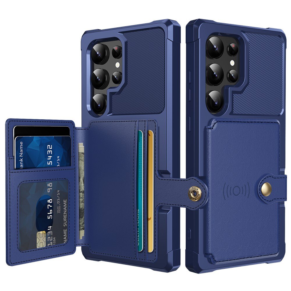 Funda con tarjetero Tough Multi-slot Samsung Galaxy S25 Ultra Azul