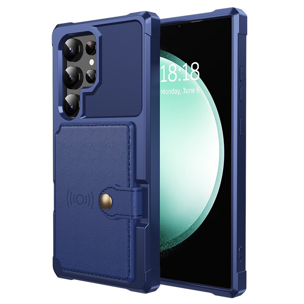 Funda con tarjetero Tough Multi-slot Samsung Galaxy S25 Ultra Azul