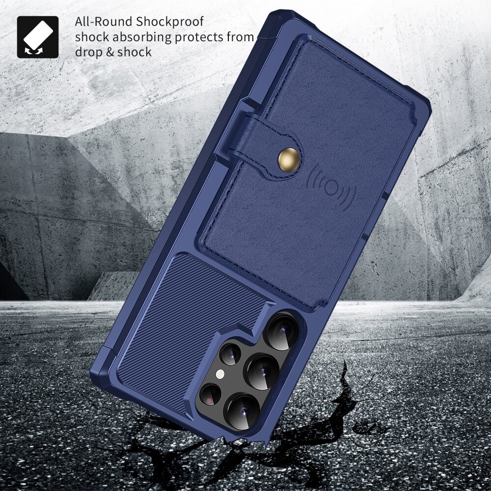 Funda con tarjetero Tough Multi-slot Samsung Galaxy S25 Ultra Azul