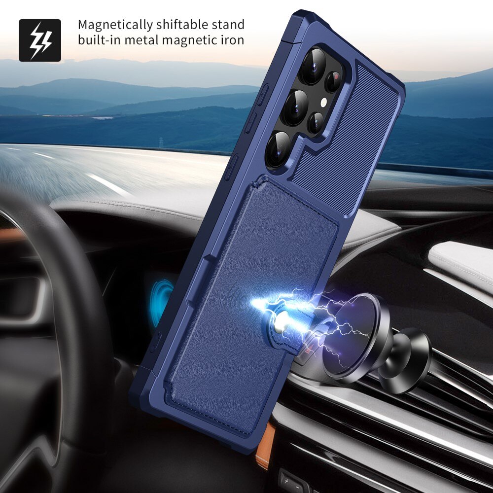 Funda con tarjetero Tough Multi-slot Samsung Galaxy S25 Ultra Azul