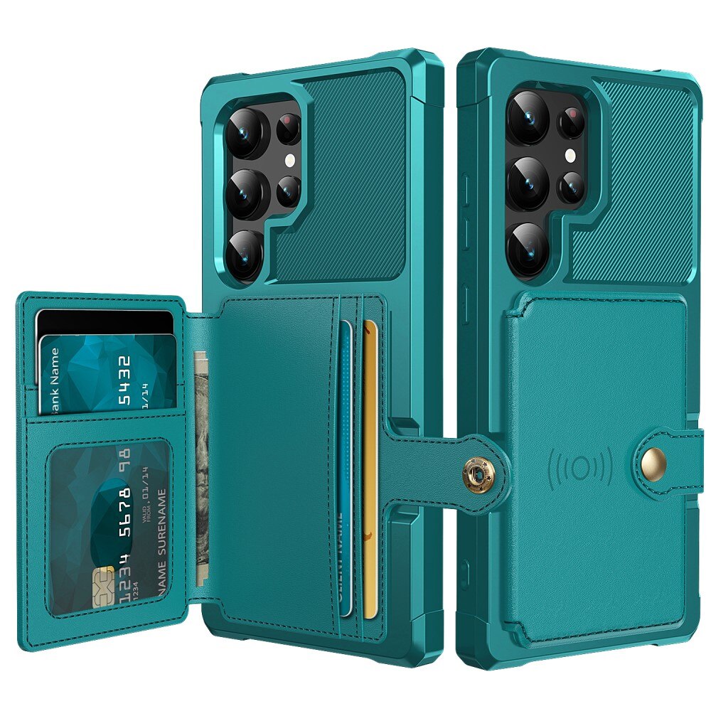 Funda con tarjetero Tough Multi-slot Samsung Galaxy S25 Ultra Verde