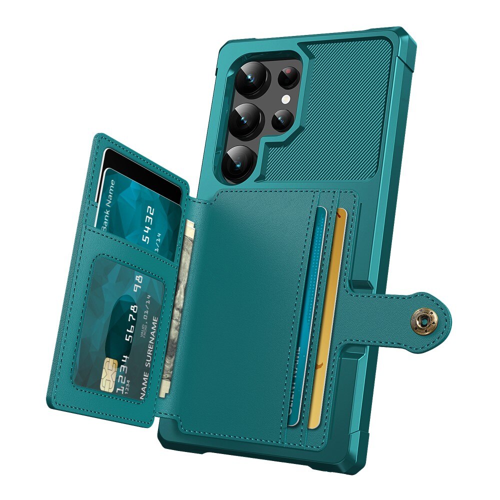 Funda con tarjetero Tough Multi-slot Samsung Galaxy S25 Ultra Verde