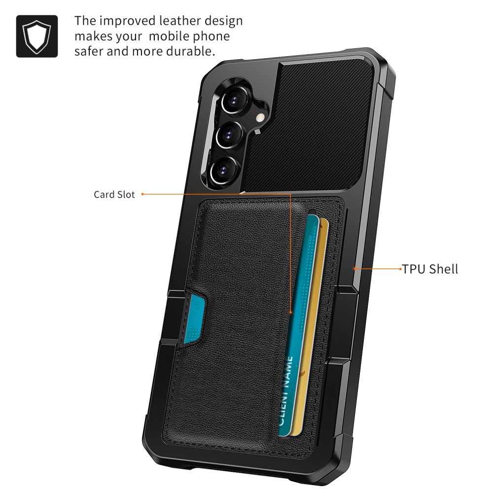 Funda Tough Card Case Samsung Galaxy S25 Plus negro