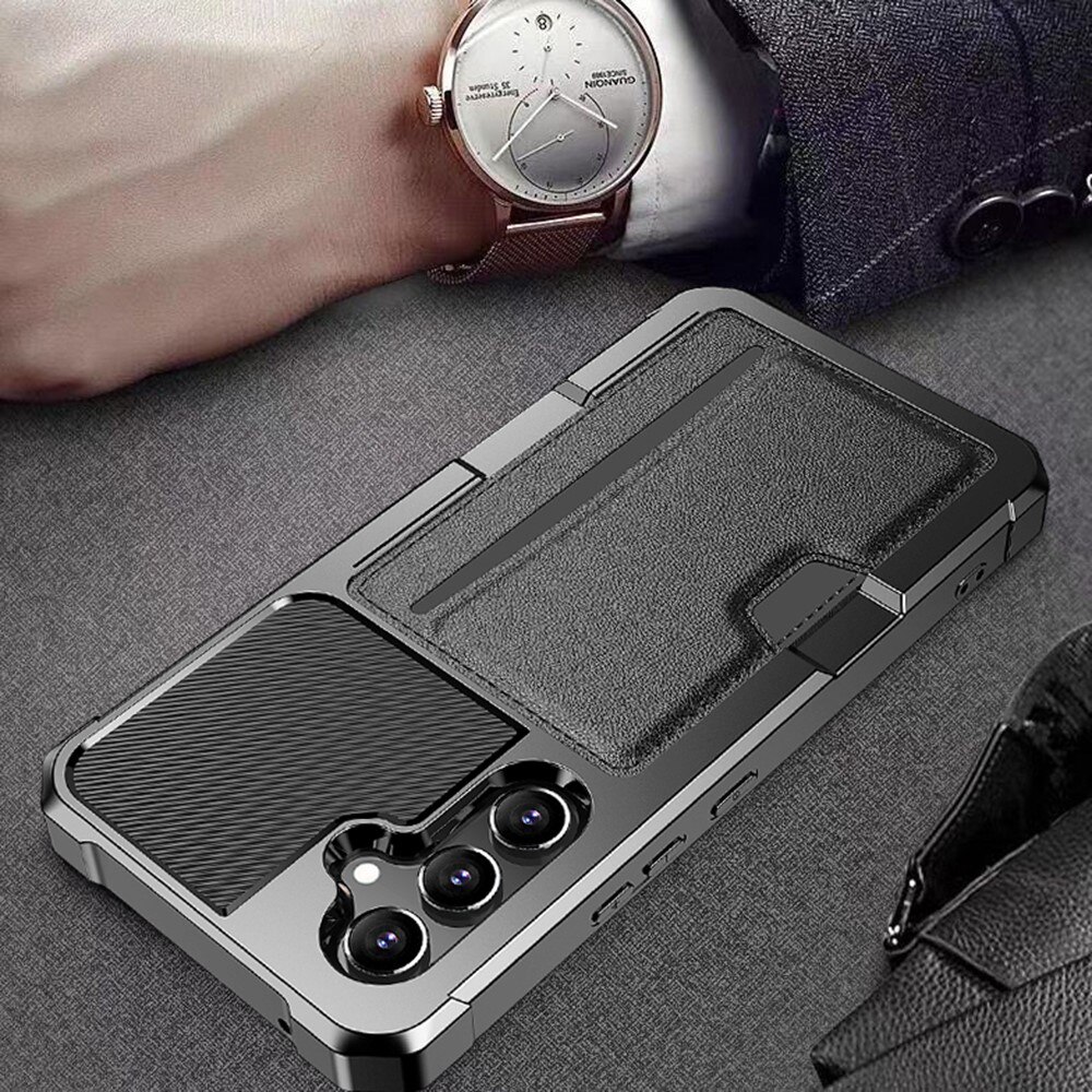 Funda Tough Card Case Samsung Galaxy S25 Plus negro