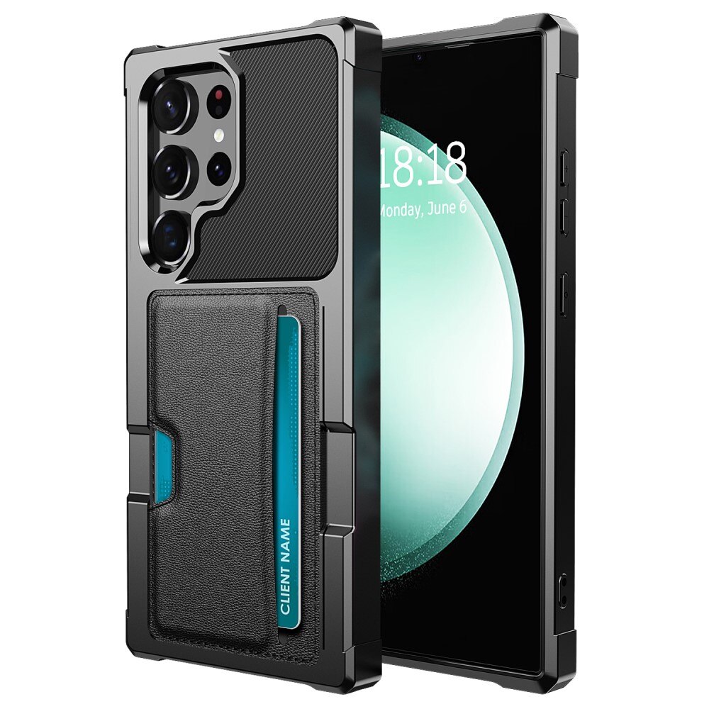 Funda Tough Card Case Samsung Galaxy S25 Ultra negro