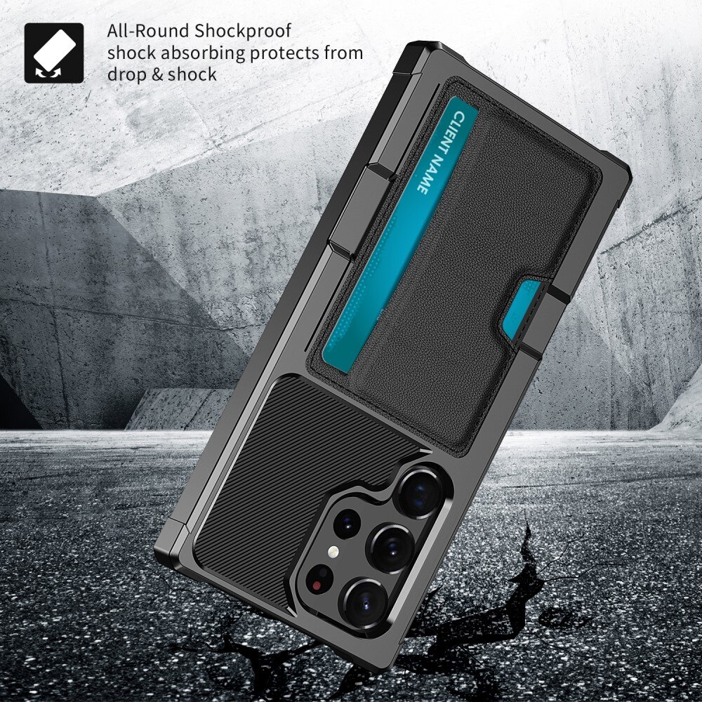 Funda Tough Card Case Samsung Galaxy S25 Ultra negro