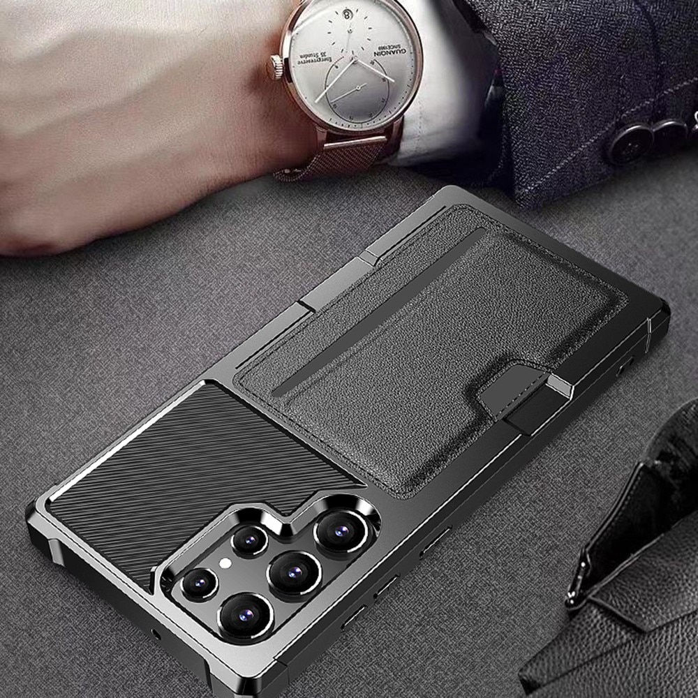 Funda Tough Card Case Samsung Galaxy S25 Ultra negro