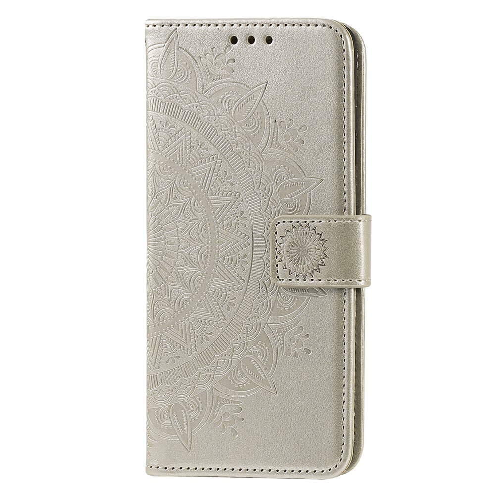 Funda de Cuero Mandala Motorola Moto G15 Power oro