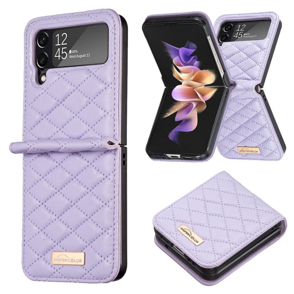 Funda acolchado Samsung Galaxy Z Flip 3 Violeta