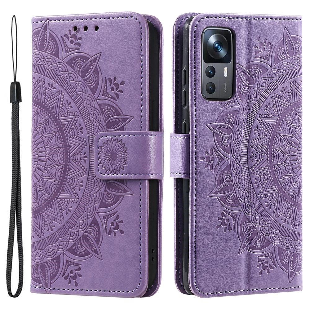 Funda de Cuero Mandala Xiaomi 12T/12T Pro Violeta