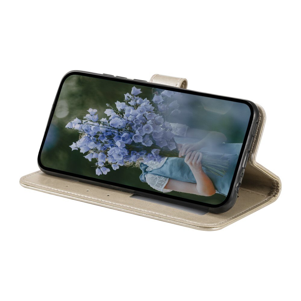 Funda de Cuero Mandala Xiaomi Redmi Note 14 Pro Plus oro