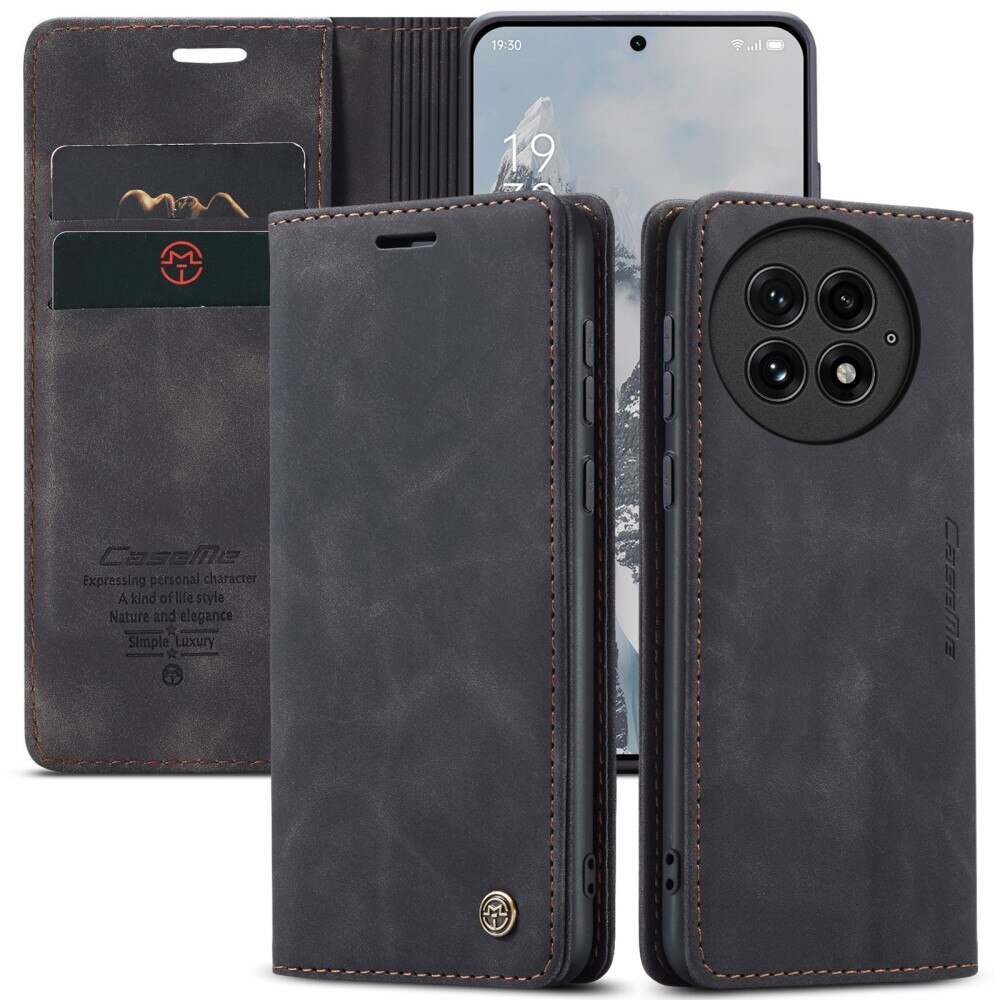Funda delgada con solapa  OnePlus 13 Negro