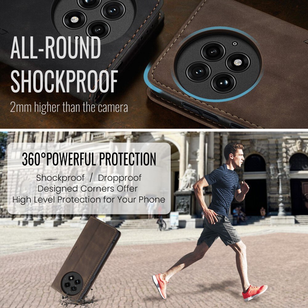Funda delgada con solapa  OnePlus 13 Marrón