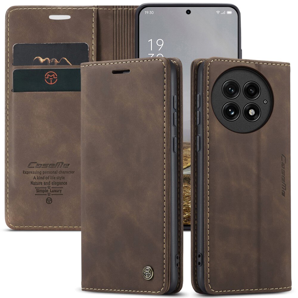 Funda delgada con solapa  OnePlus 13 Marrón