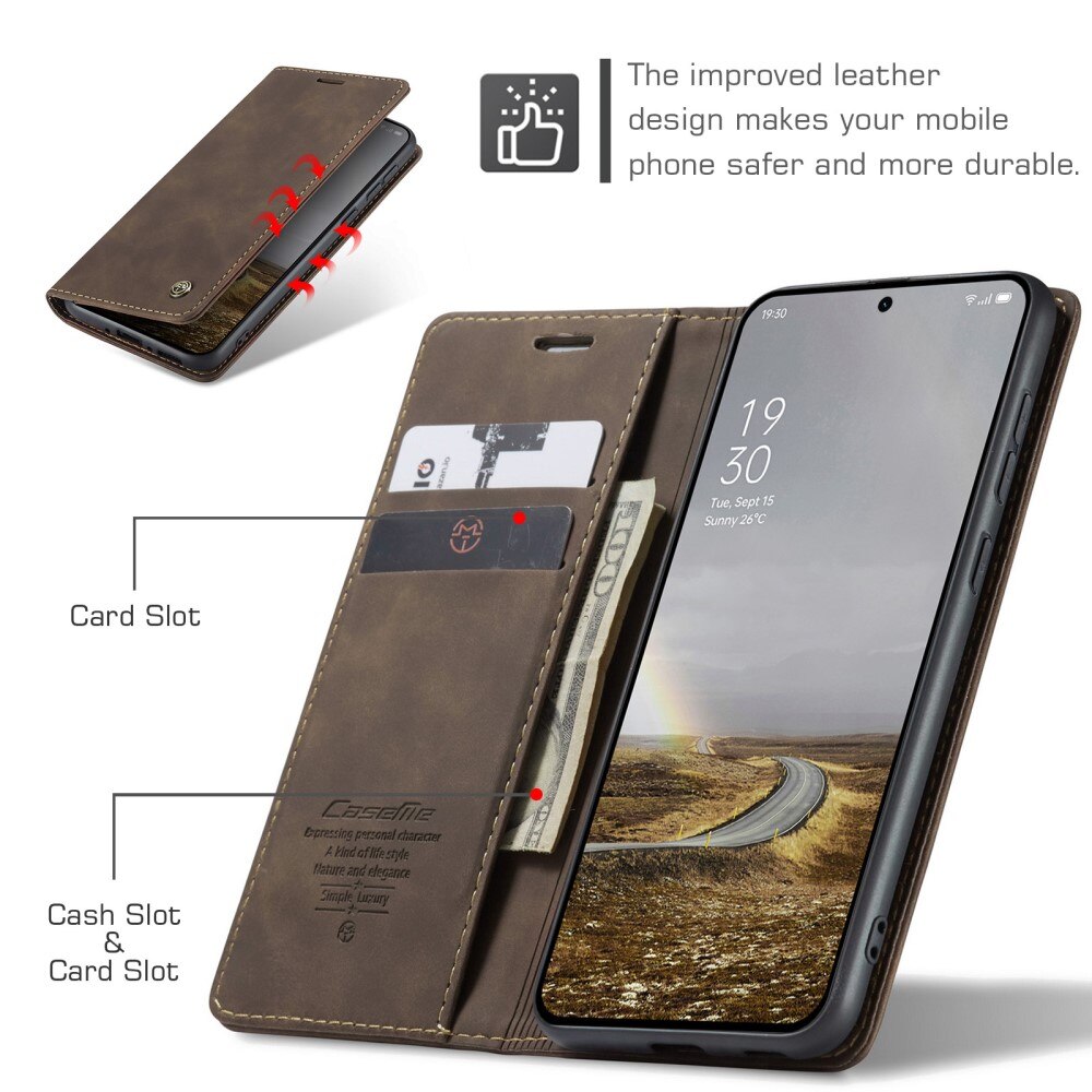 Funda delgada con solapa  OnePlus 13 Marrón