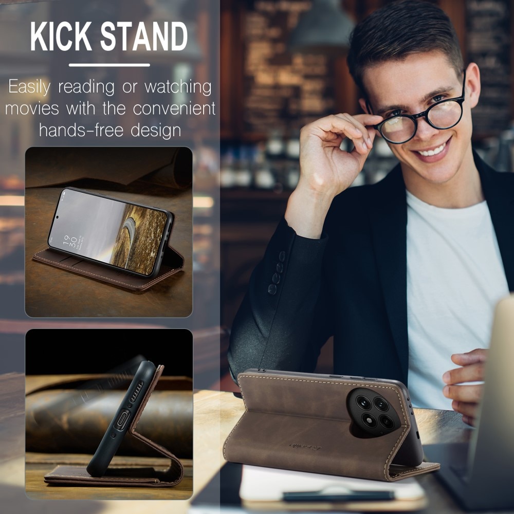 Funda delgada con solapa  OnePlus 13 Marrón