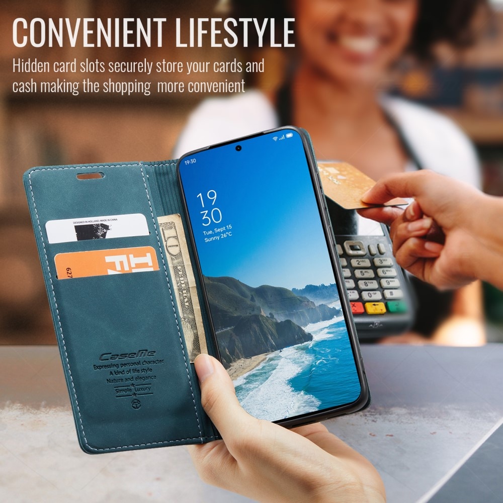 Funda delgada con solapa  OnePlus 13 Azul