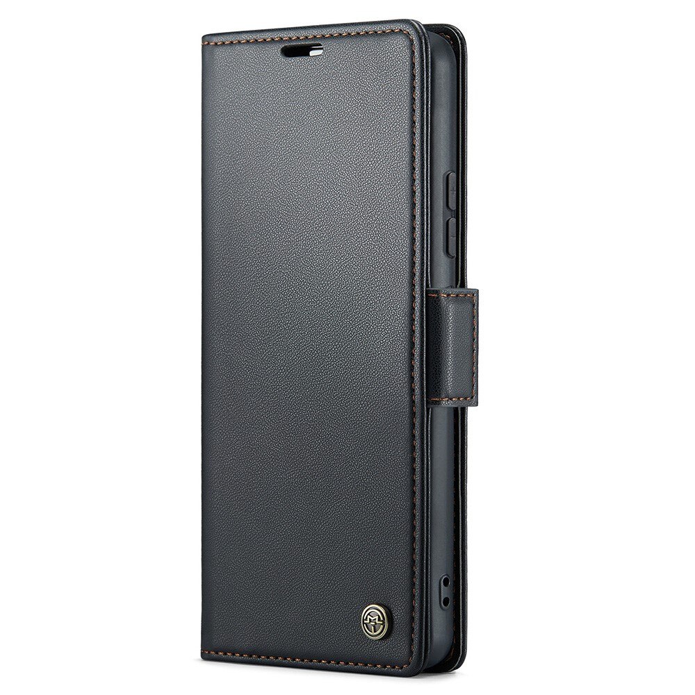 Funda delgada con solapa anti-RFID Samsung Galaxy S25 Plus Negro