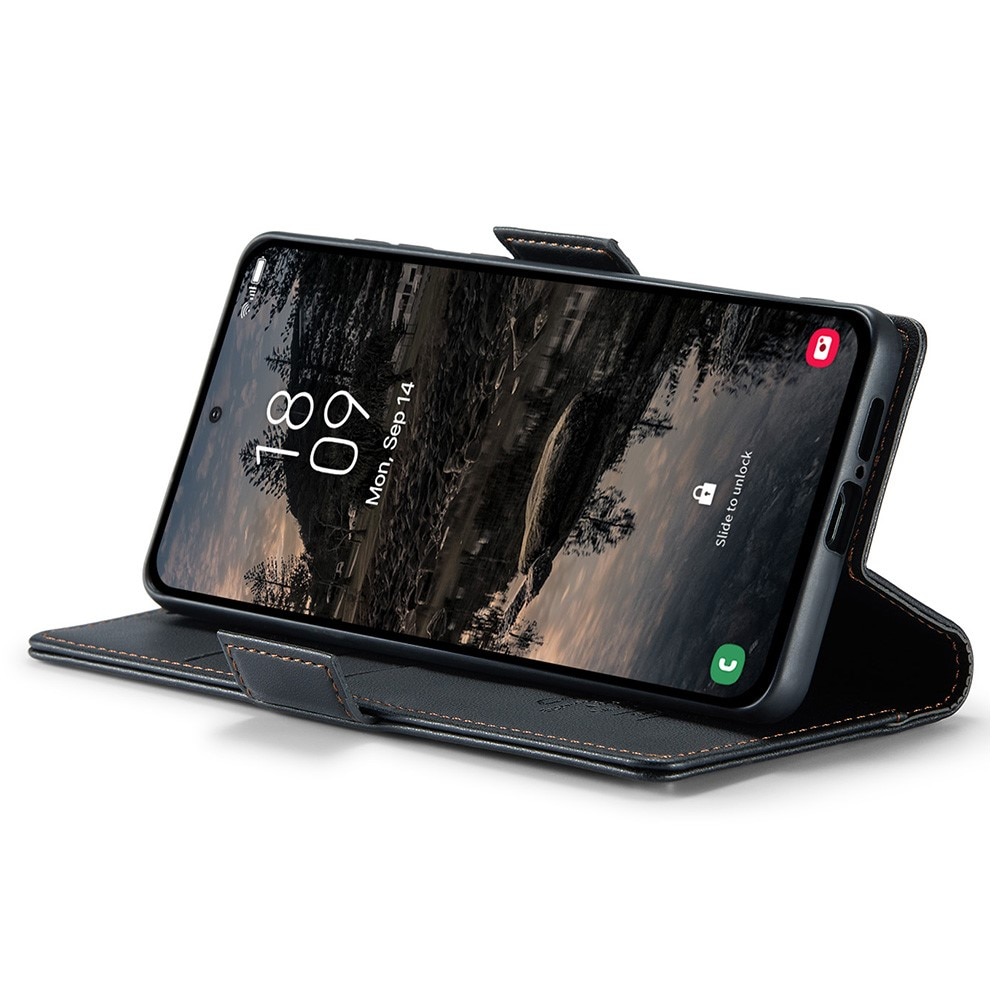 Funda delgada con solapa anti-RFID Samsung Galaxy S25 Plus Negro