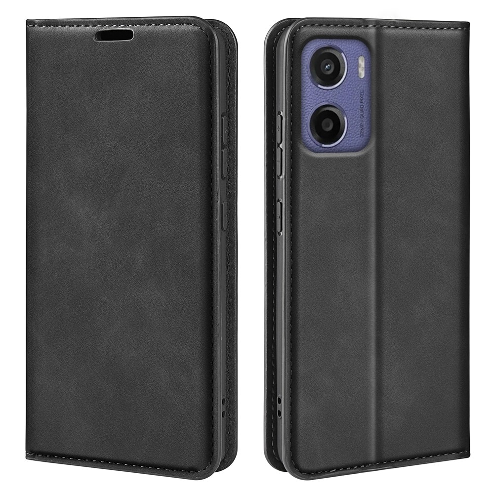 Funda delgada cartera Motorola Moto E15 Negro
