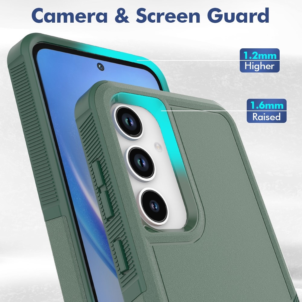Funda híbrida Off-road Samsung Galaxy A56, Verde