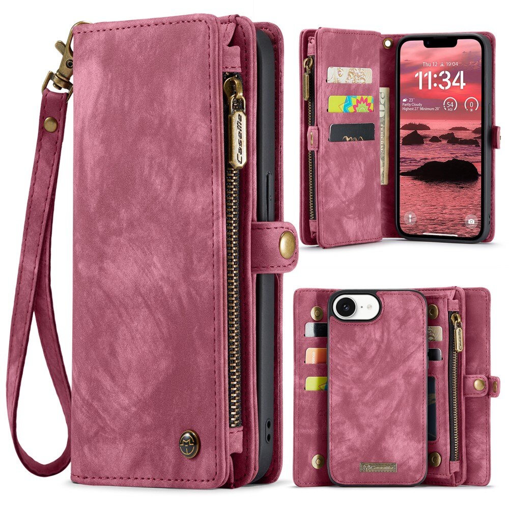 Cartera Multi-Slot iPhone 16e Rojo