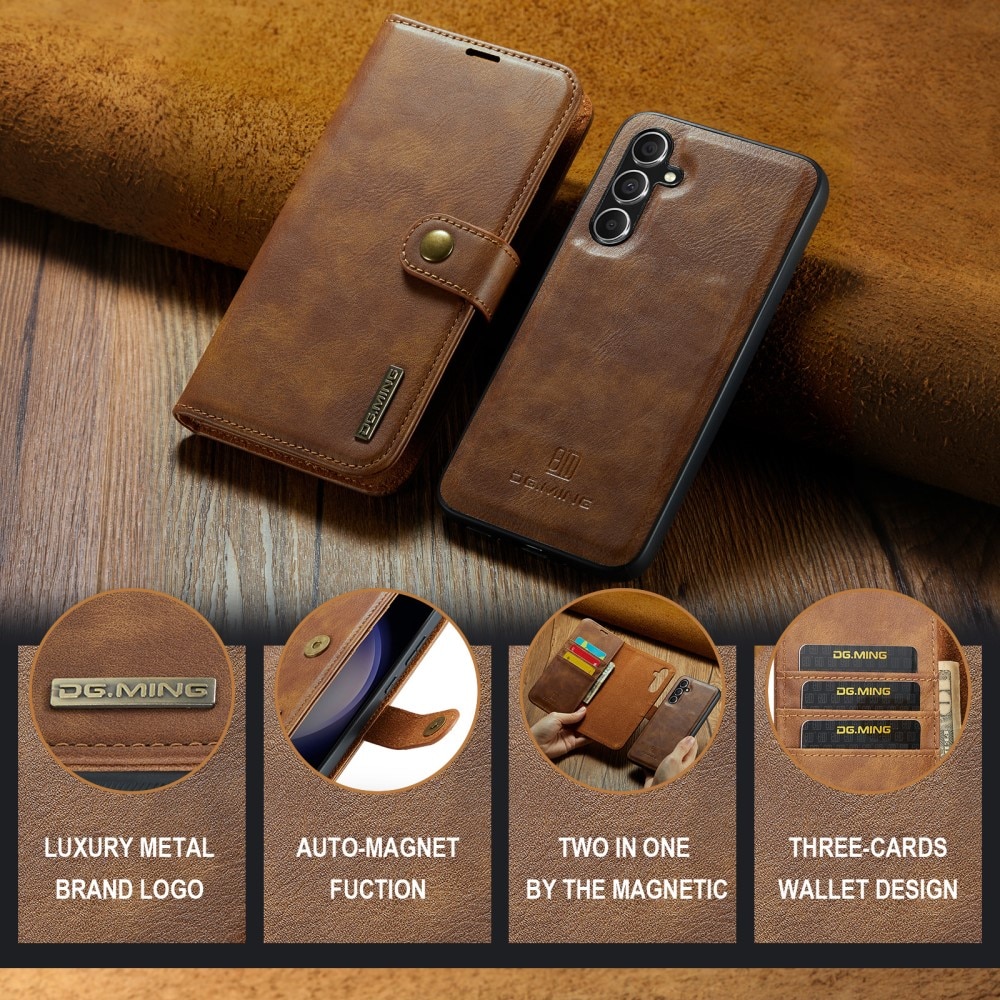 Cartera Magnet Wallet Samsung Galaxy A56 Cognac