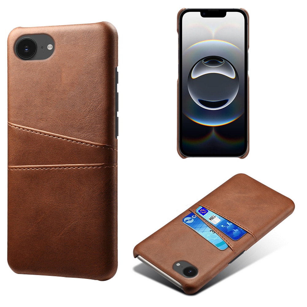 Funda Card Slots iPhone 16e Marrón