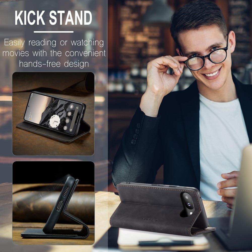 Funda delgada con solapa Google Pixel 9a Negro