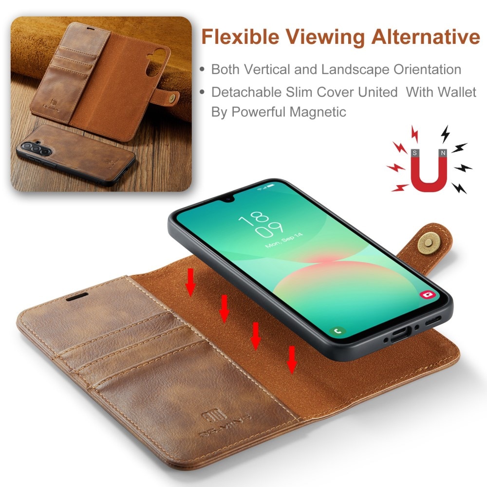 Cartera Magnet Wallet Samsung Galaxy A26 Cognac