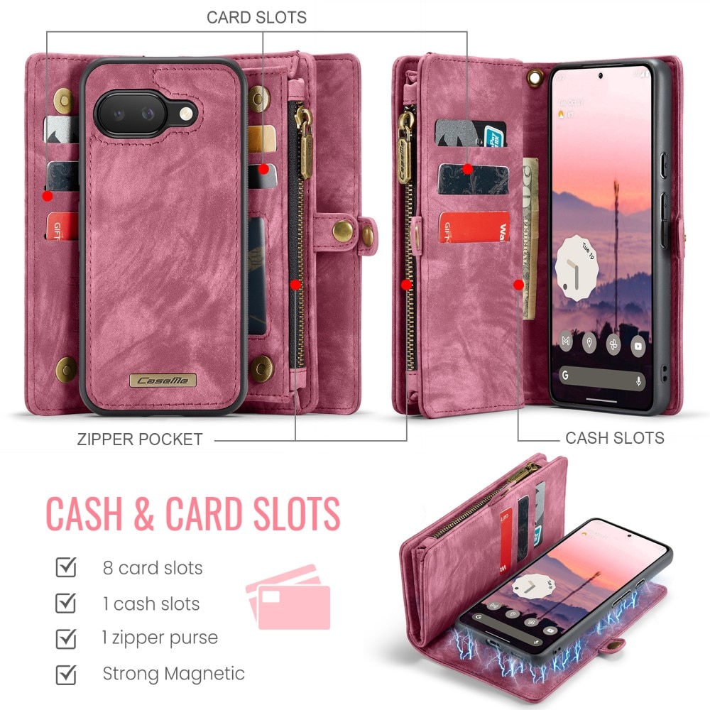 Cartera Multi-Slot Google Pixel 9a Rojo