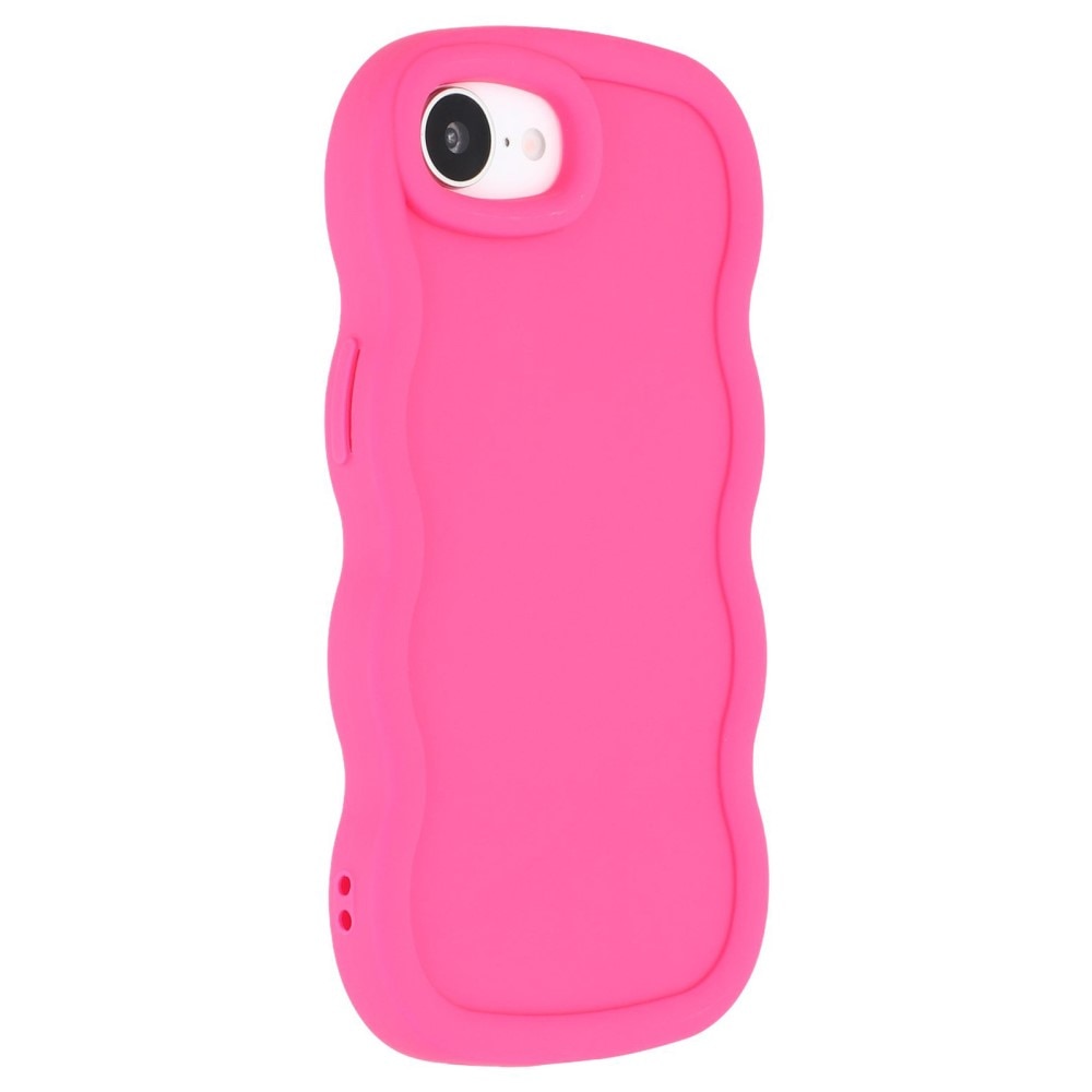 Funda TPU Wavy Edge iPhone 16e Rosa