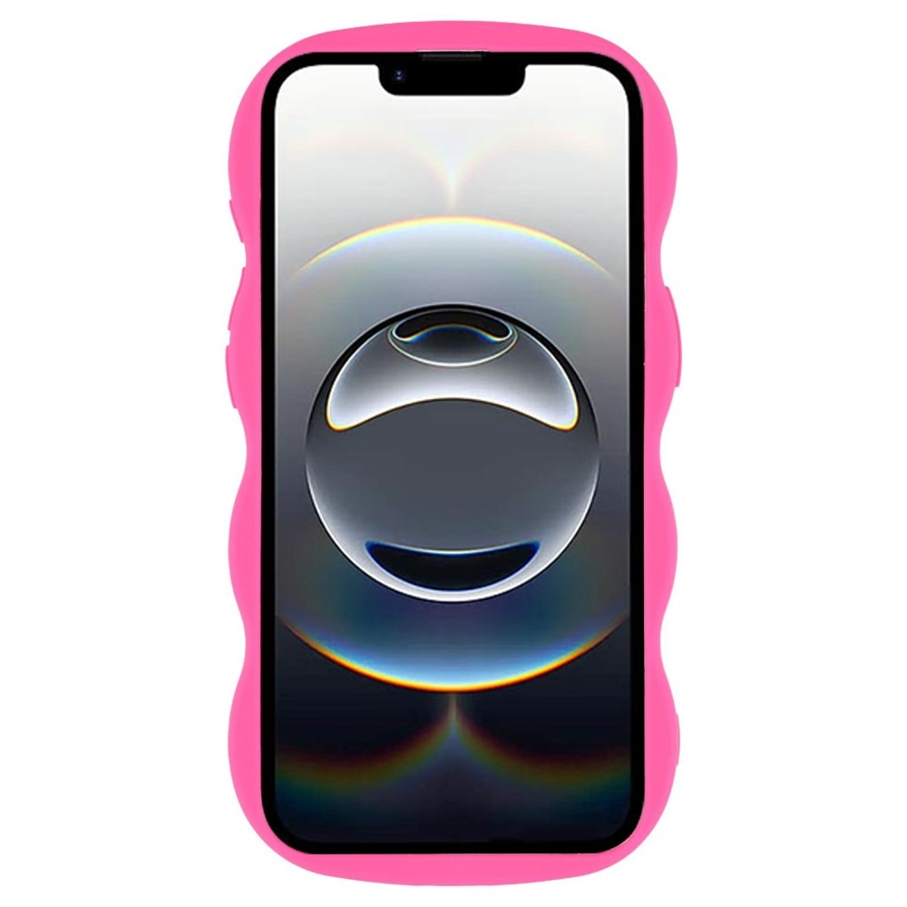 Funda TPU Wavy Edge iPhone 16e Rosa