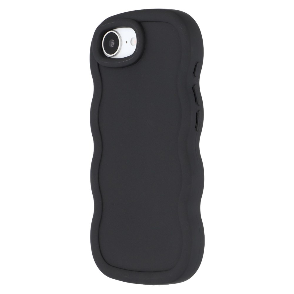 Funda TPU Wavy Edge iPhone 16e Negro