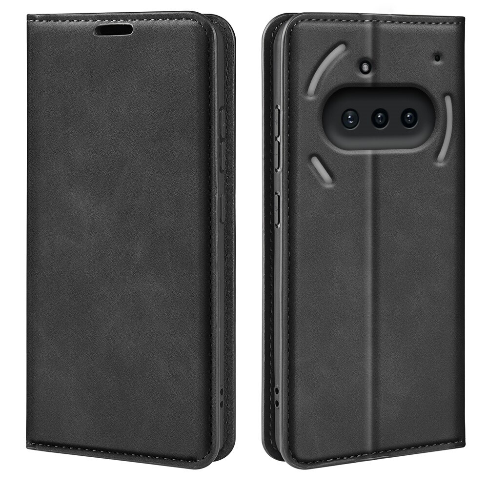 Funda delgada cartera Nothing Phone 3a Negro