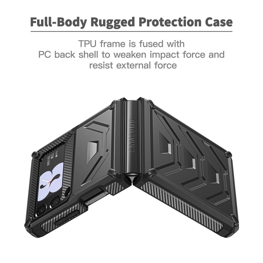 Funda Tactical Full Protection Samsung Galaxy Z Flip 3 Negro