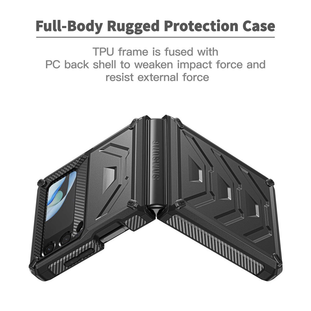 Funda Tactical Full Protection Samsung Galaxy Z Flip 4 Negro