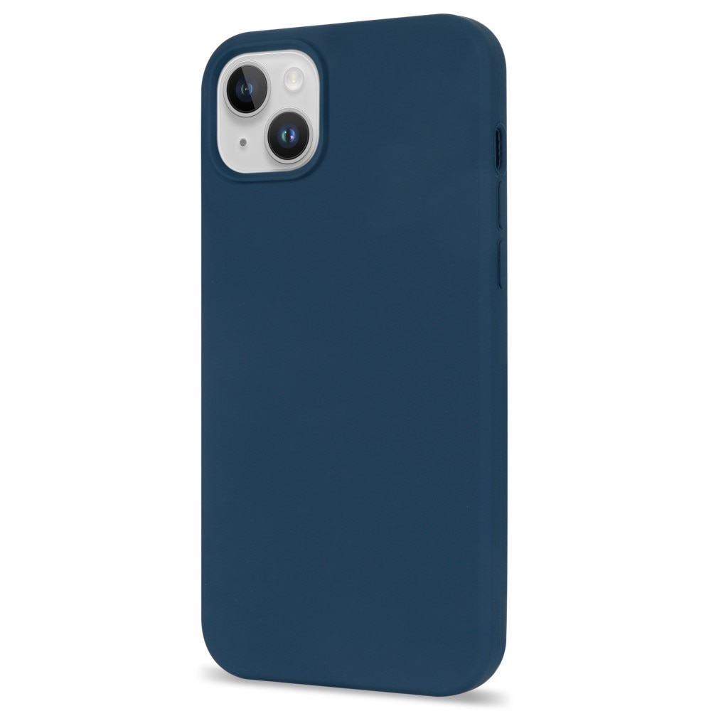 Funda de silicona iPhone 14 azul