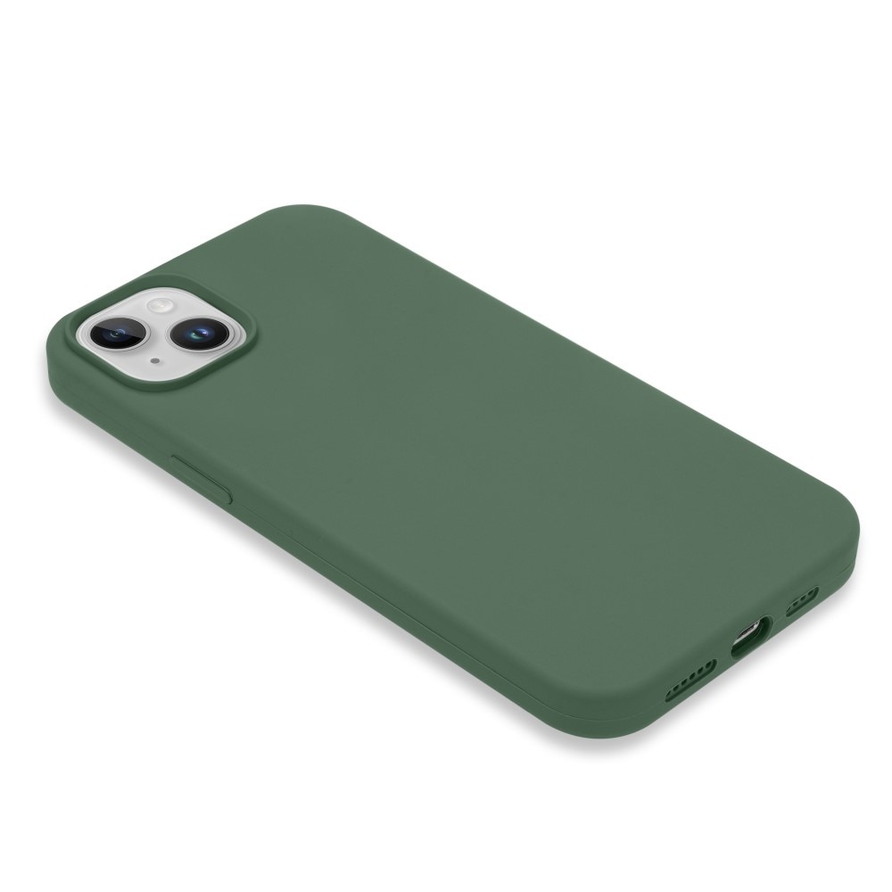 Funda de silicona iPhone 14 verde