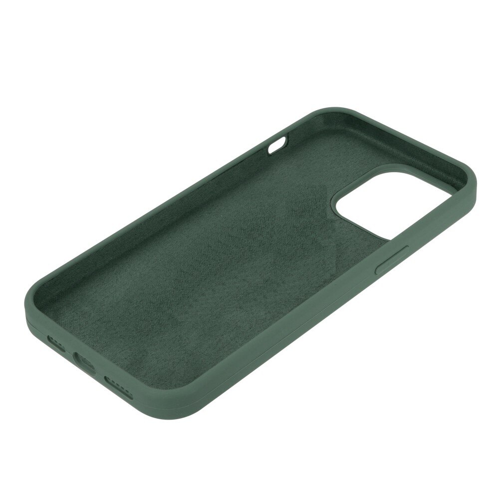 Funda de silicona iPhone 14 verde