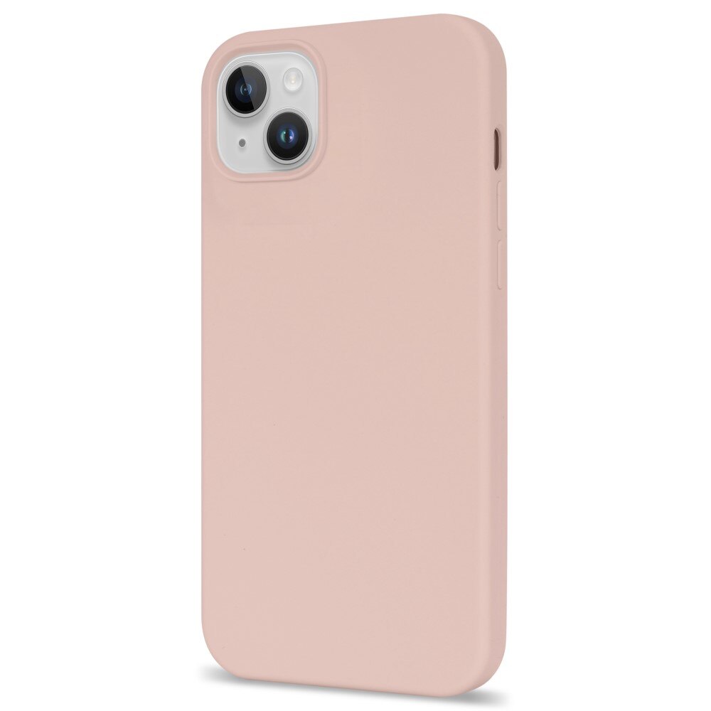 Funda de silicona iPhone 14 rosado